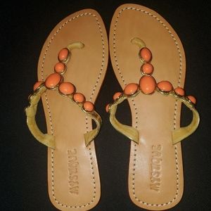 Mystique Handmade Leather and Jeweled Sandals